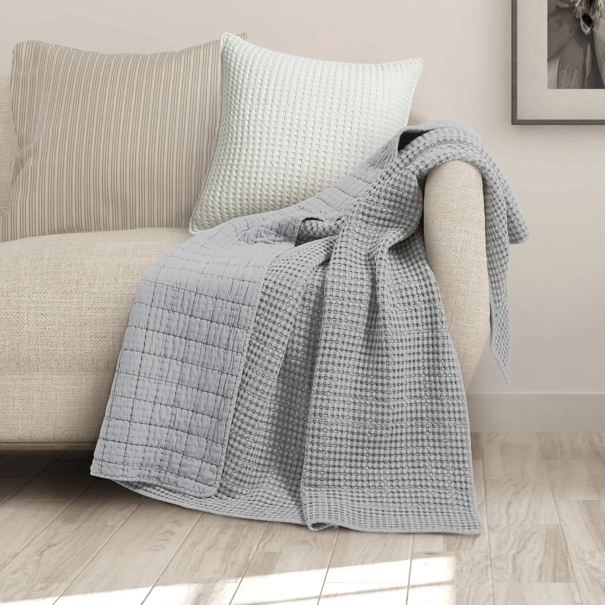 Levtex Home Mills Waffle Quilted Throw