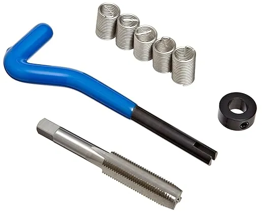 E-Z Lok Ek31120 Helical Threaded Insert Kit 304 Stainless Steel 7 16 -20 Thread Size 0 875 Installed Length Pack of 5