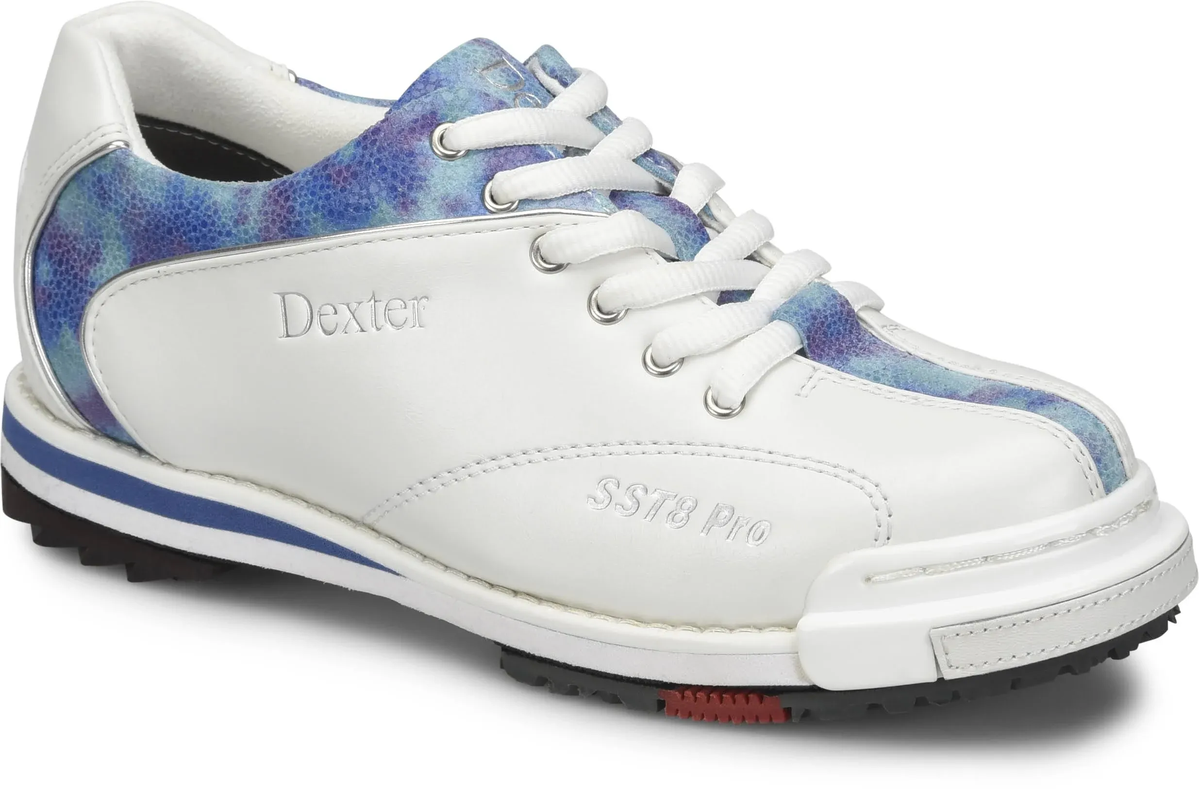 Dexter Womens SST 8 Pro White/Blue/Tie Dye Bowling Shoes