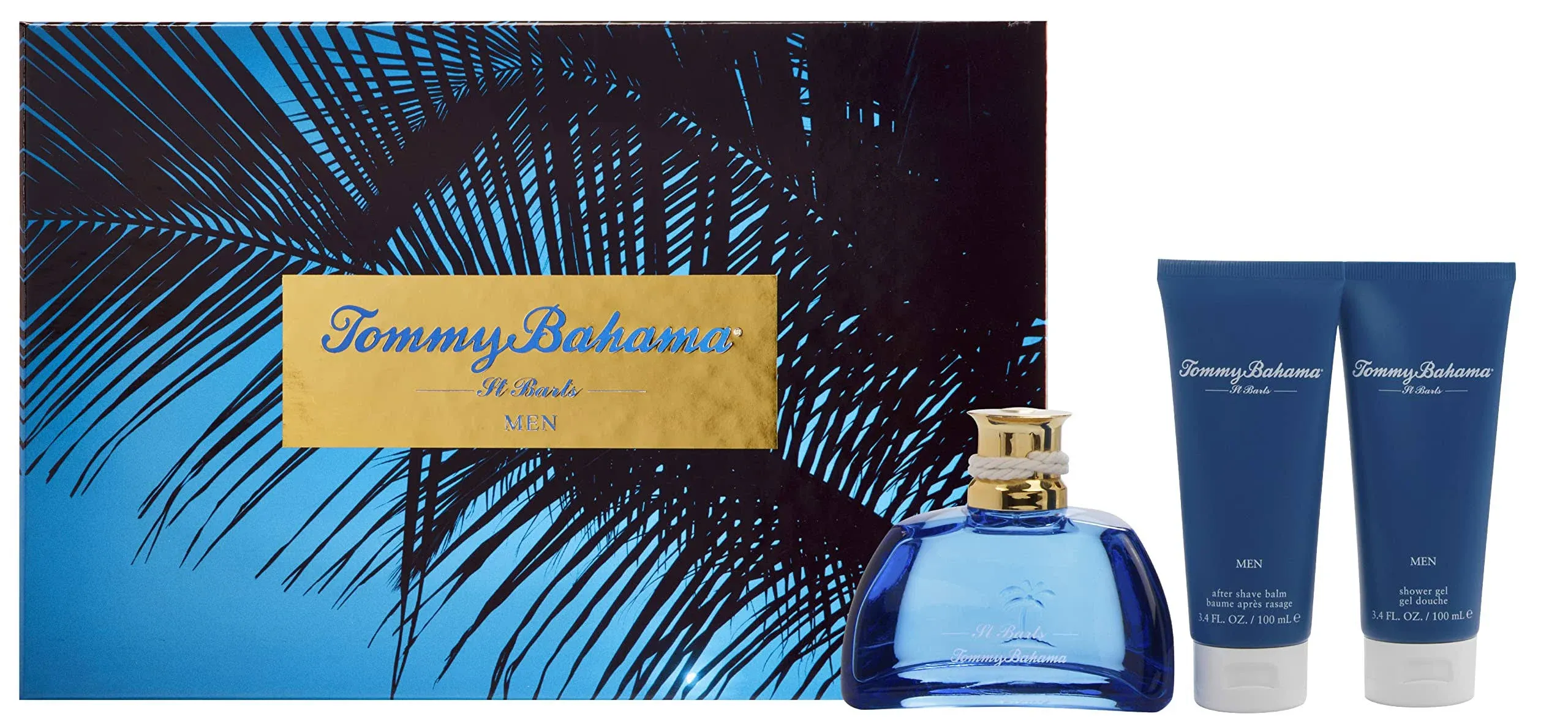 Tommy Bahama Mens 3 Pc. St. Barts Cologne Gift Set 3.4 oz.