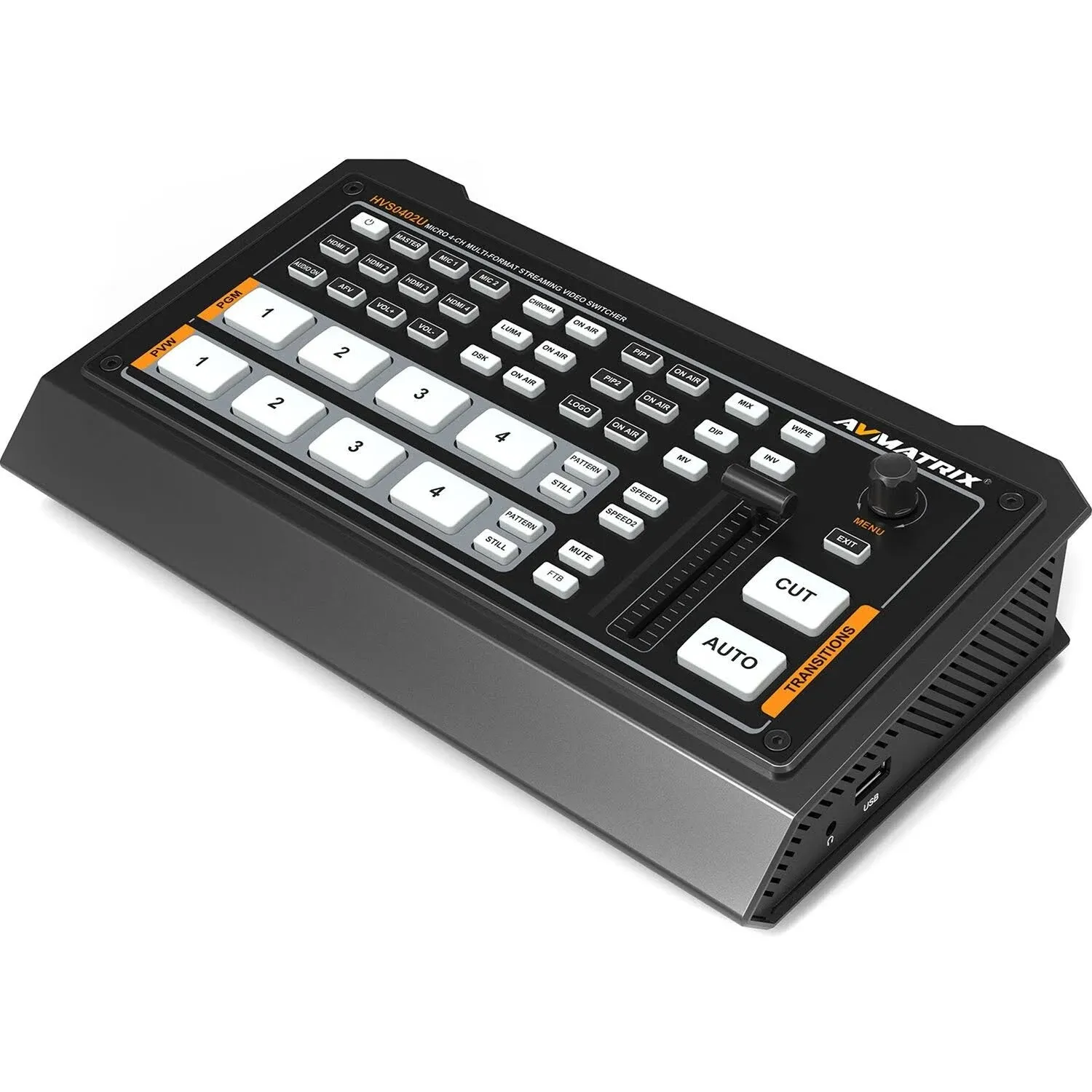 AVMATRIX HVS0402U 4-Channel Live Streaming Video Switcher