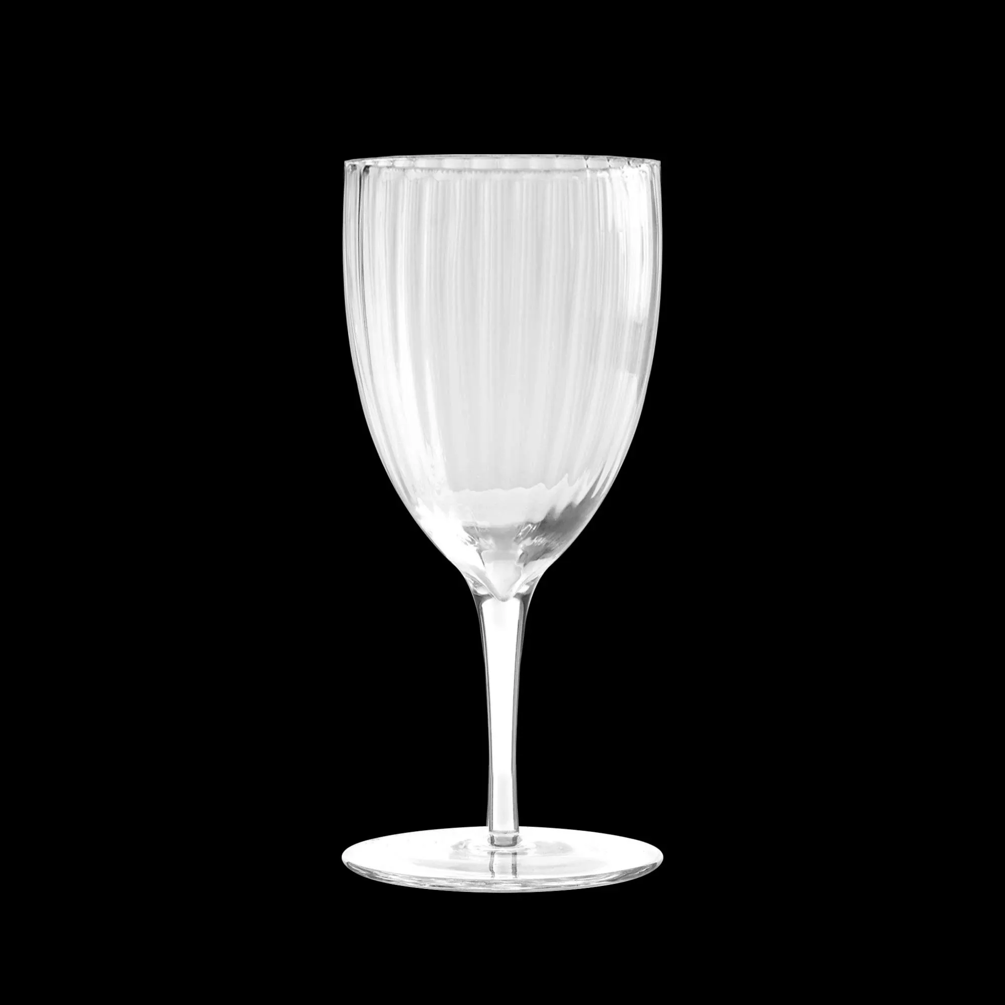 Smarty Had A Party Clear Round Plastic Champagne Flutes With Stripe Design (Pack Of 4) - 8 Oz. - Disposable & Stylish, Perfect for Celebrations, Toasting & Luxury Events