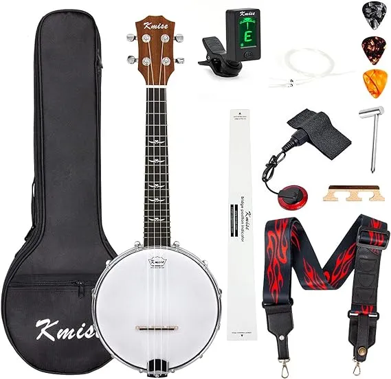 Kmise, 4-String Banjo, Beige, 23 inches (MI2559-KUS)