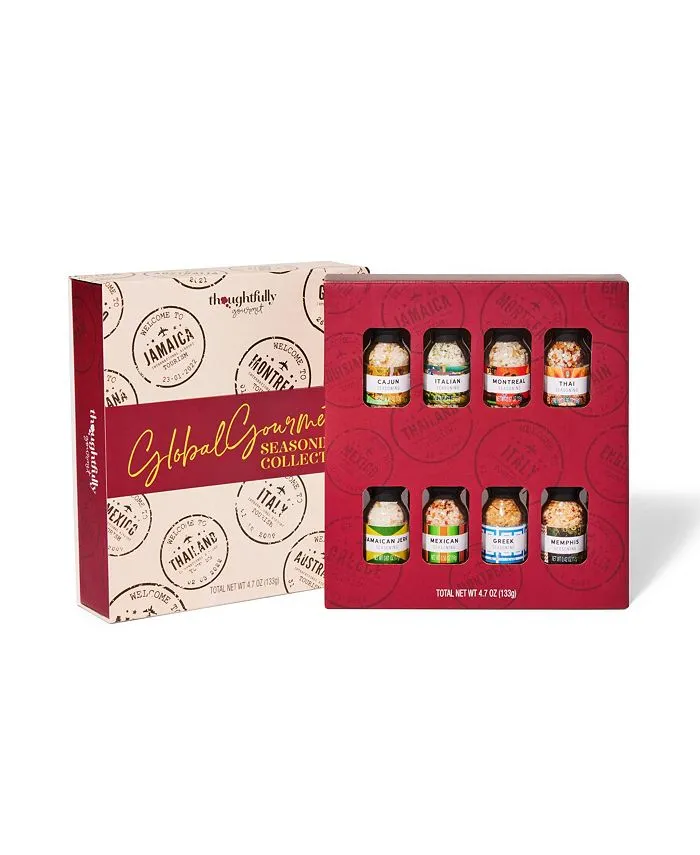 Thoughtfully Gourmet, Global Spice Gift Set, Set of 8 - Assorted Pre-Pack