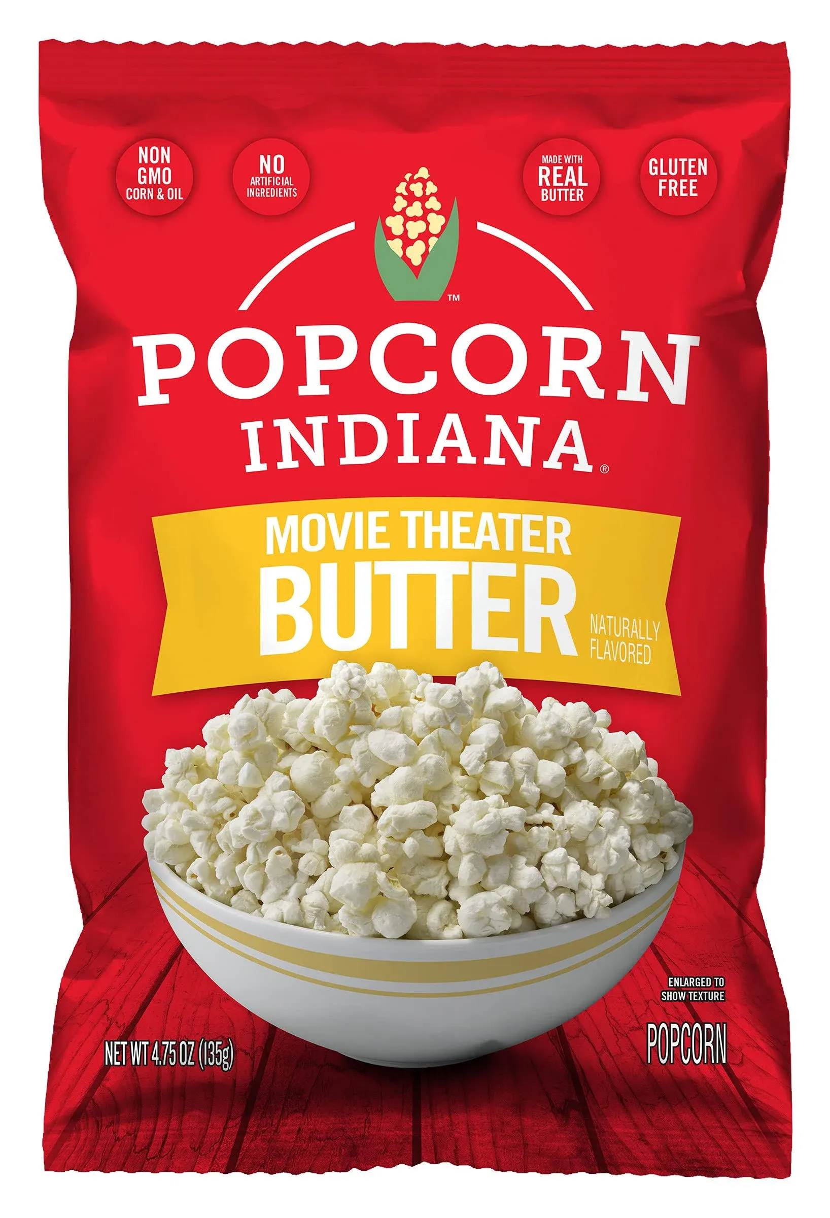 Popcorn Indiana Popcorn, Movie Theater - 12 pack, 4.75 oz bags