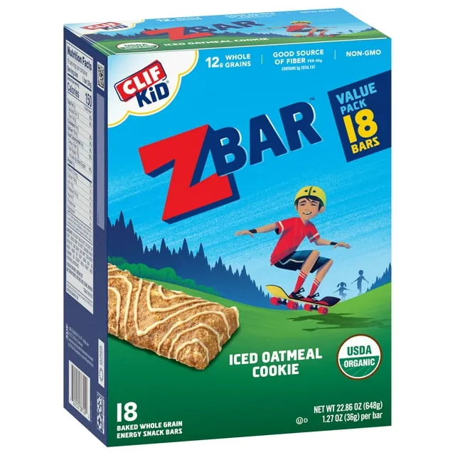 Clif Kid Zbar Iced Oatmeal Cookie Snack Bars