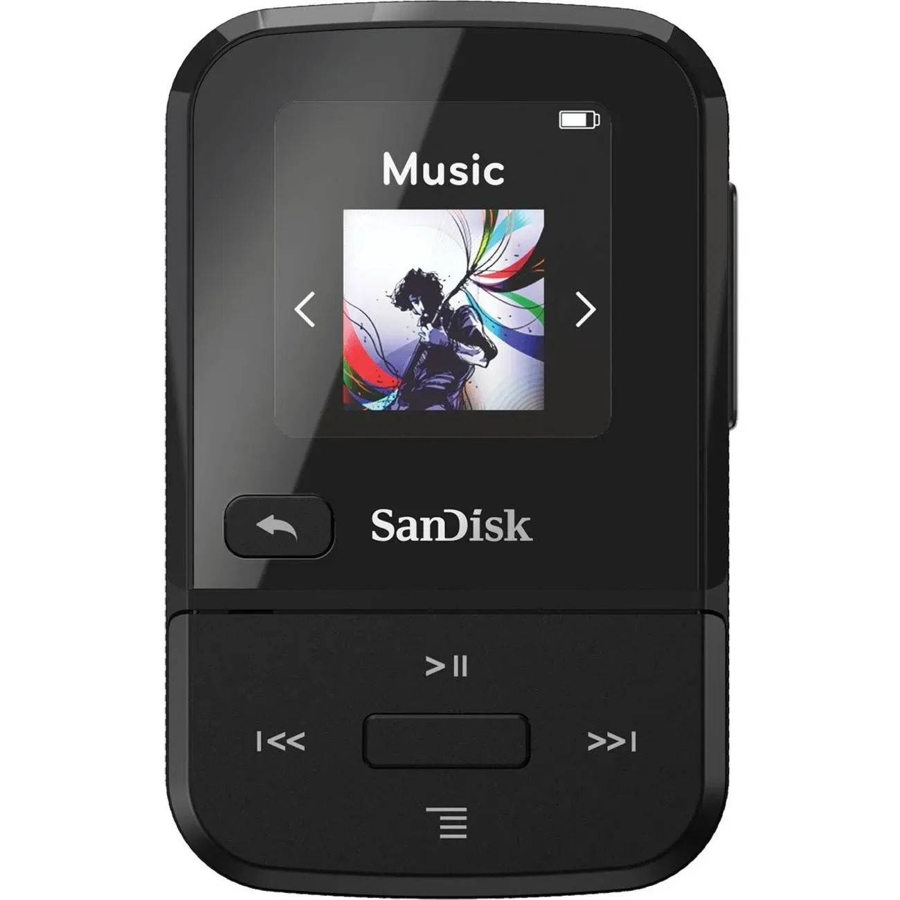 SanDisk 16GB Clip Sport Go MP3 Player, Red - SDMX30-016G-G46R