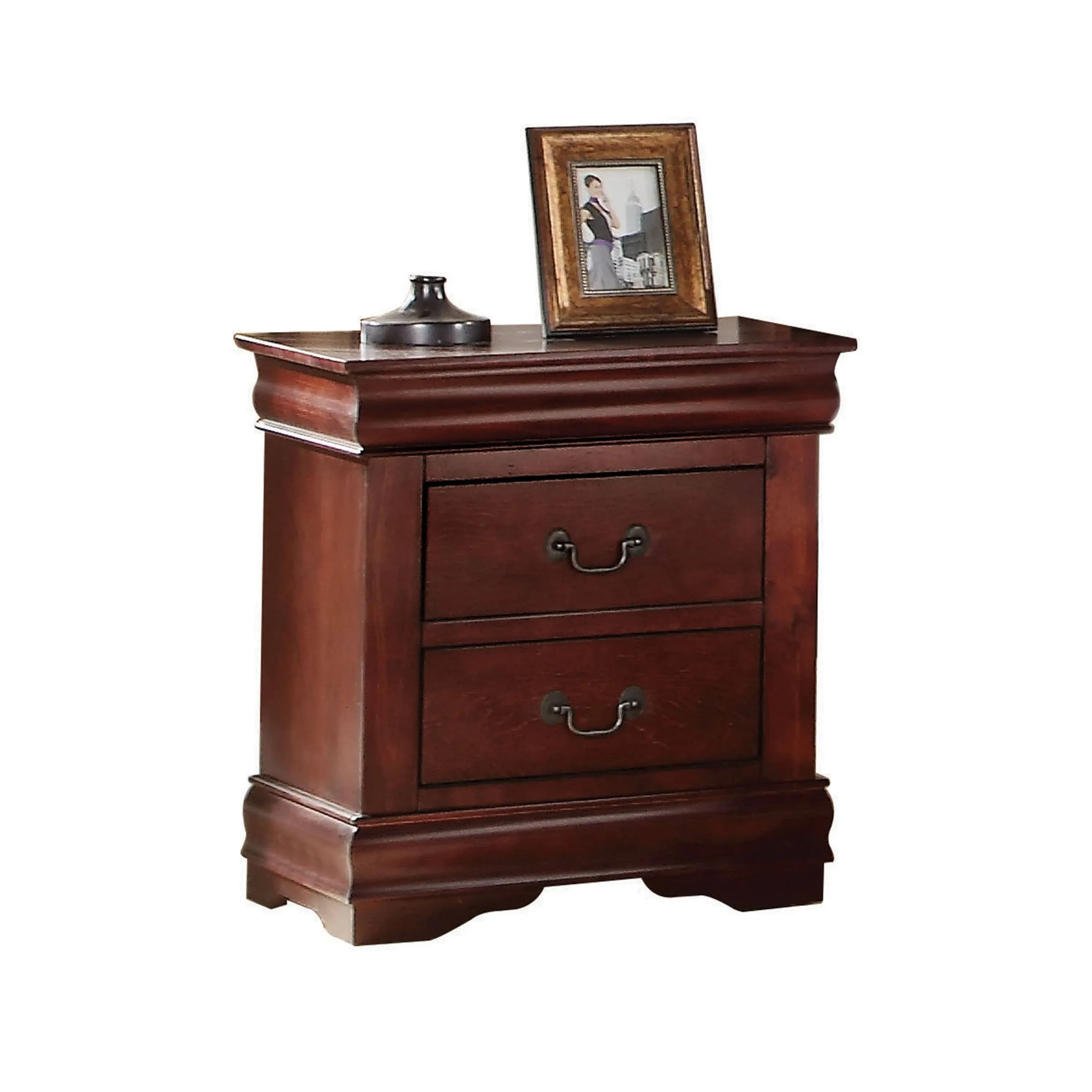 Acme Louis Philippe Cherry Nightstand