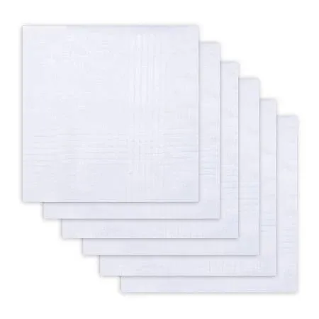 Dockers 6-Pk. Cotton Handkerchief Set White