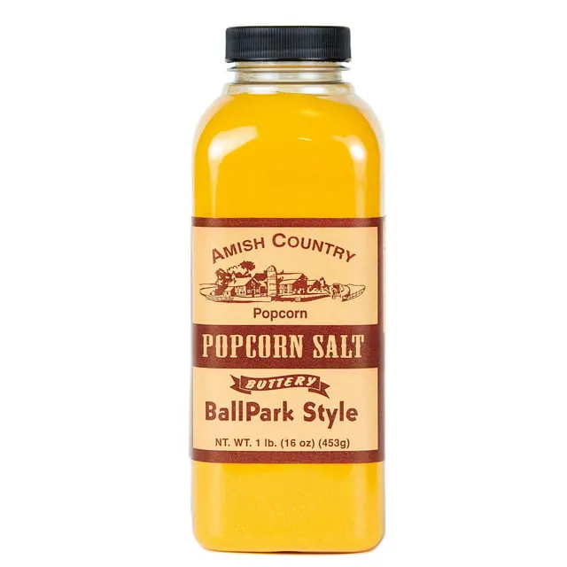 Amish Country Popcorn Ballpark ButterSalt Popcorn Salt - 16 oz Bottle