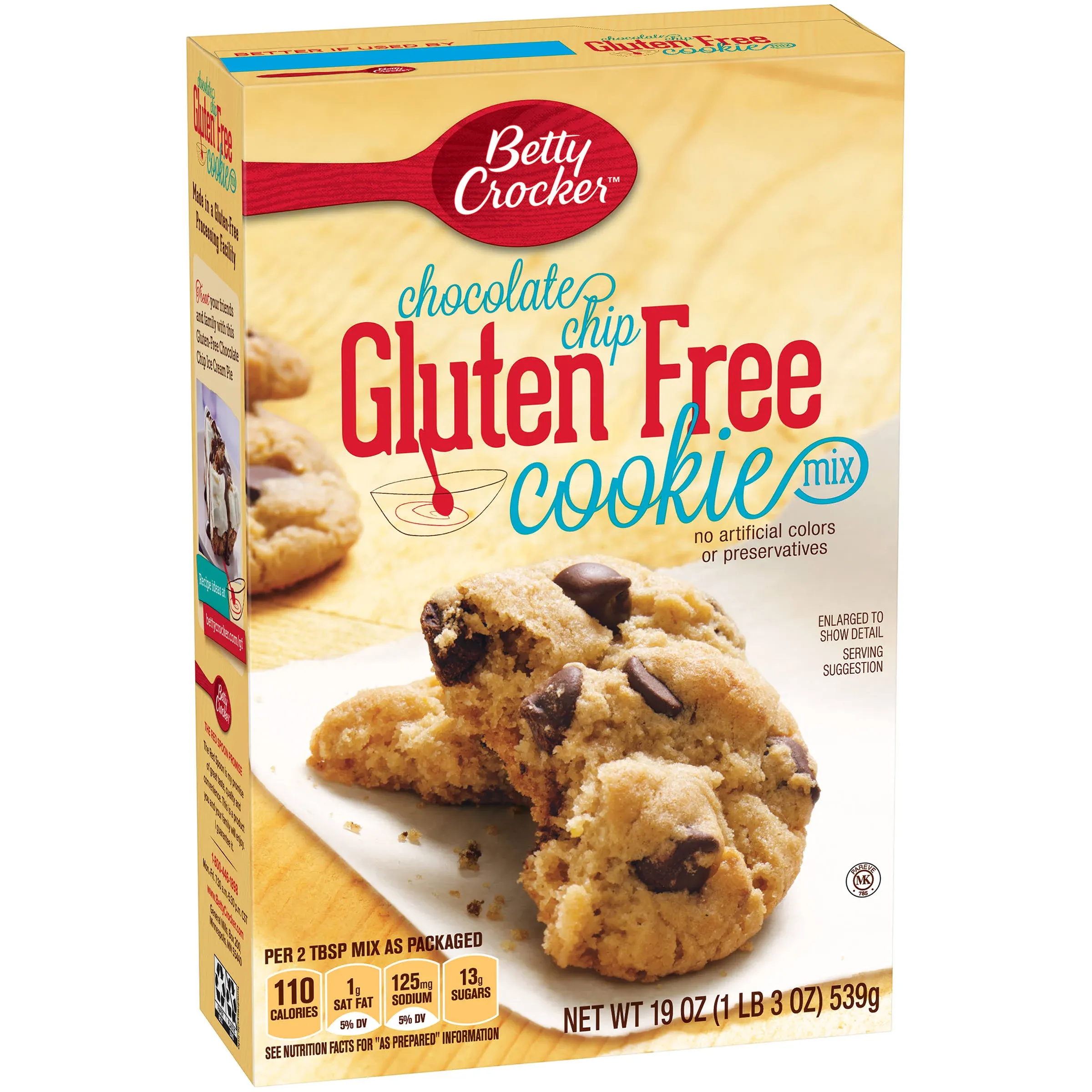 Betty Crocker Gluten Free Chocolate Chip Cookie Mix, 19 oz.