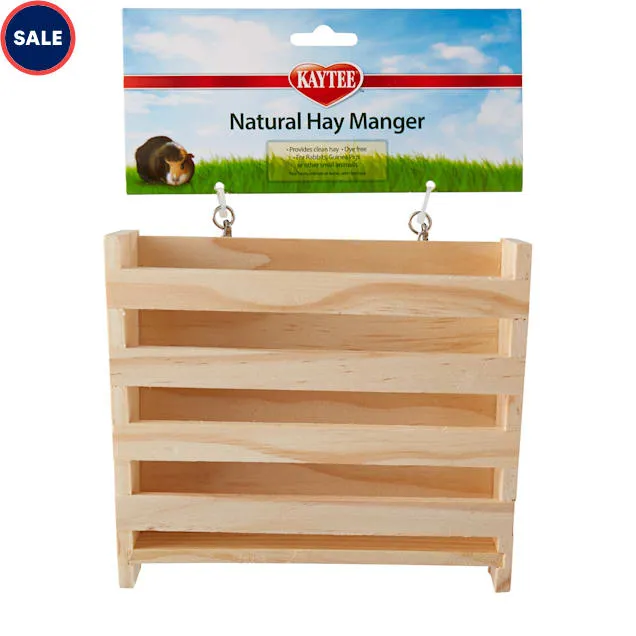 Super PET-Natural Wooden Hay Manger Large