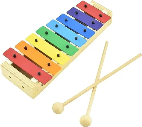 MUSICUBE Xylophone with Harmonica for Kids Orff Instruments Wooden Xylophone with Mallets Toddler Baby Musical Instrument Educational Music Toys Christmas Day Gifts for Boys Girls