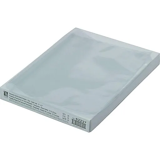 C-Line Panoramic Fold-Out Sheet Protectors, Heavyweight, 11" x 17", Clear, 25/Box (62237) | Staples