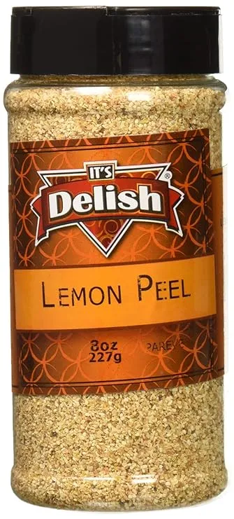 Its Delish Granulated Lemon Peel, 8 Ounce