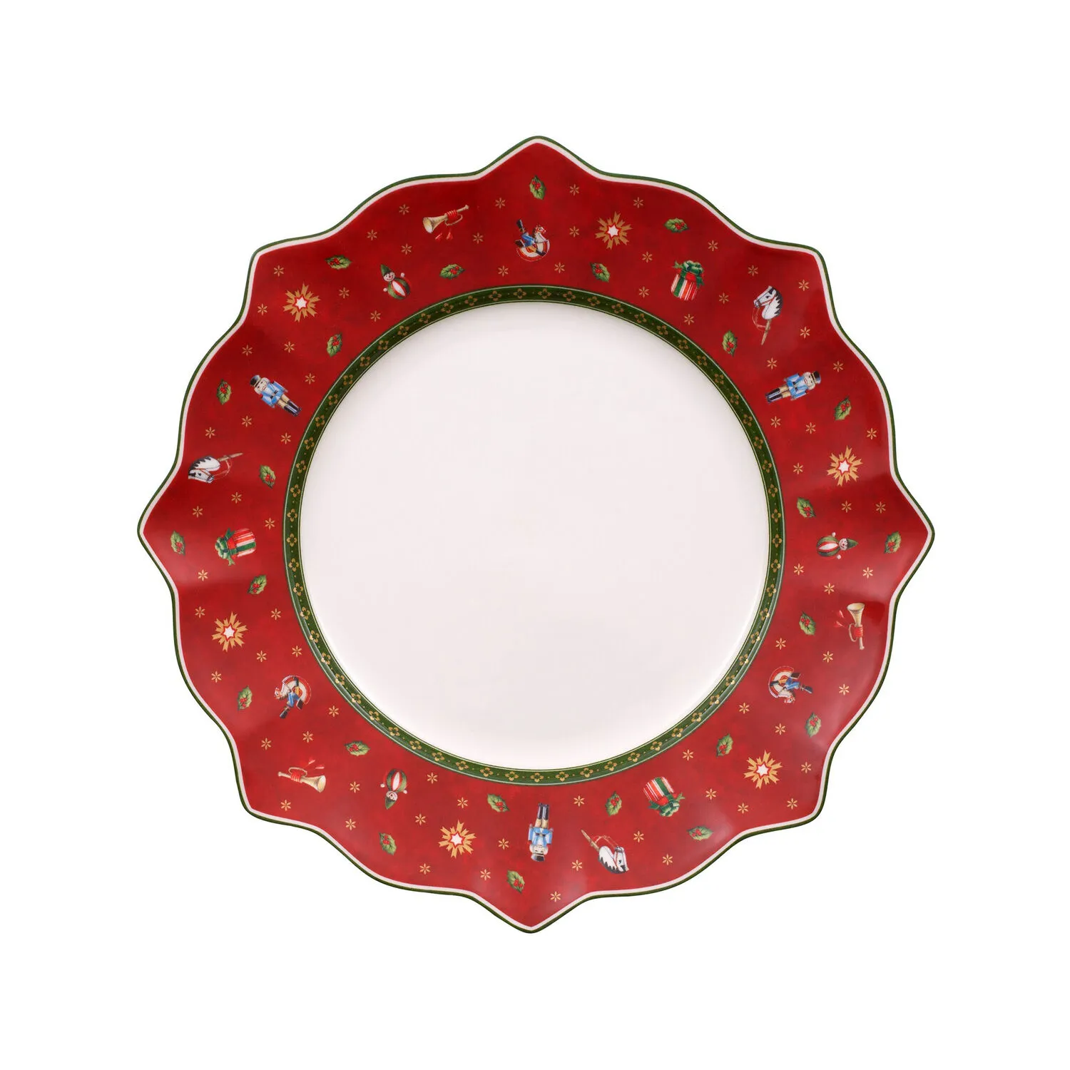 Villeroy & Boch "Toy's Delight" Red Porcelain Dinner Plate