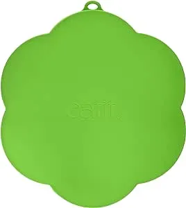 Catit Flower Shape Cat Placemat, Green, diameter 11.8in