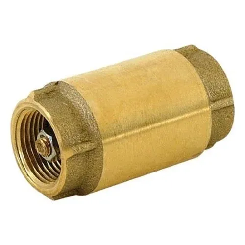 Eastman Brass In-Line Check Valve, 3/4 Inch IPS, Stainless Steel Spring, 20403LF