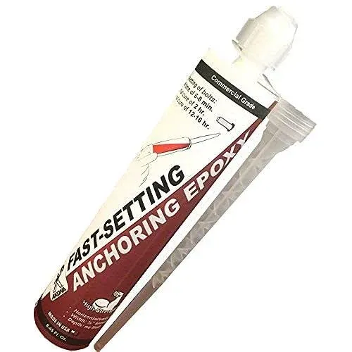 Akona Fast-Setting Anchoring Epoxy - Anchoring Epoxy for Concrete, Rebar, Steel, Masonry, Bolts, & More, High Strength Caulking Adhesive, Stops Water Leaks (8.45 Ounces, 1)Akona Fast-Setting Anchoring Epoxy - Anchoring Epoxy for Concrete, Rebar, Steel, M