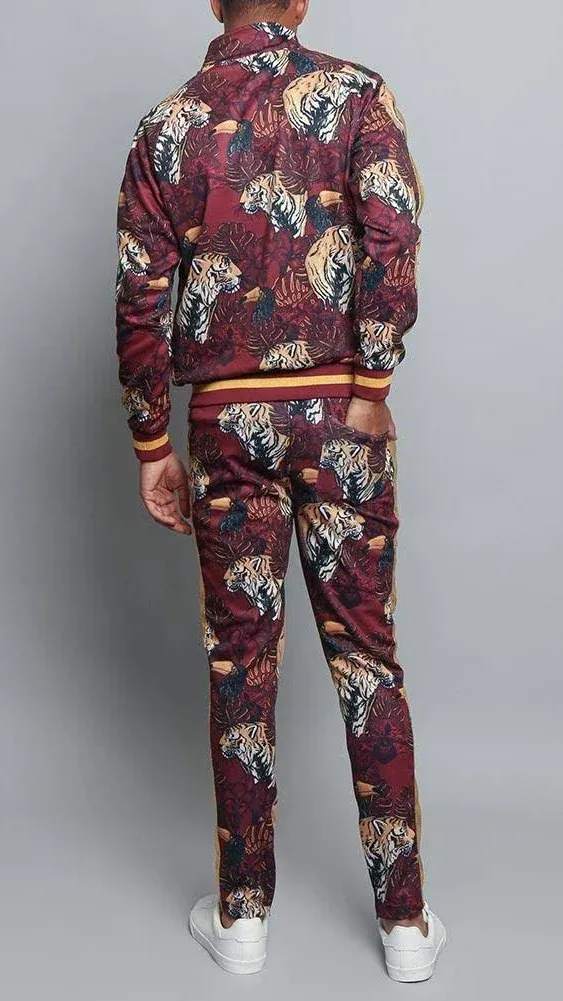 Royal Floral Tiger Track Suit