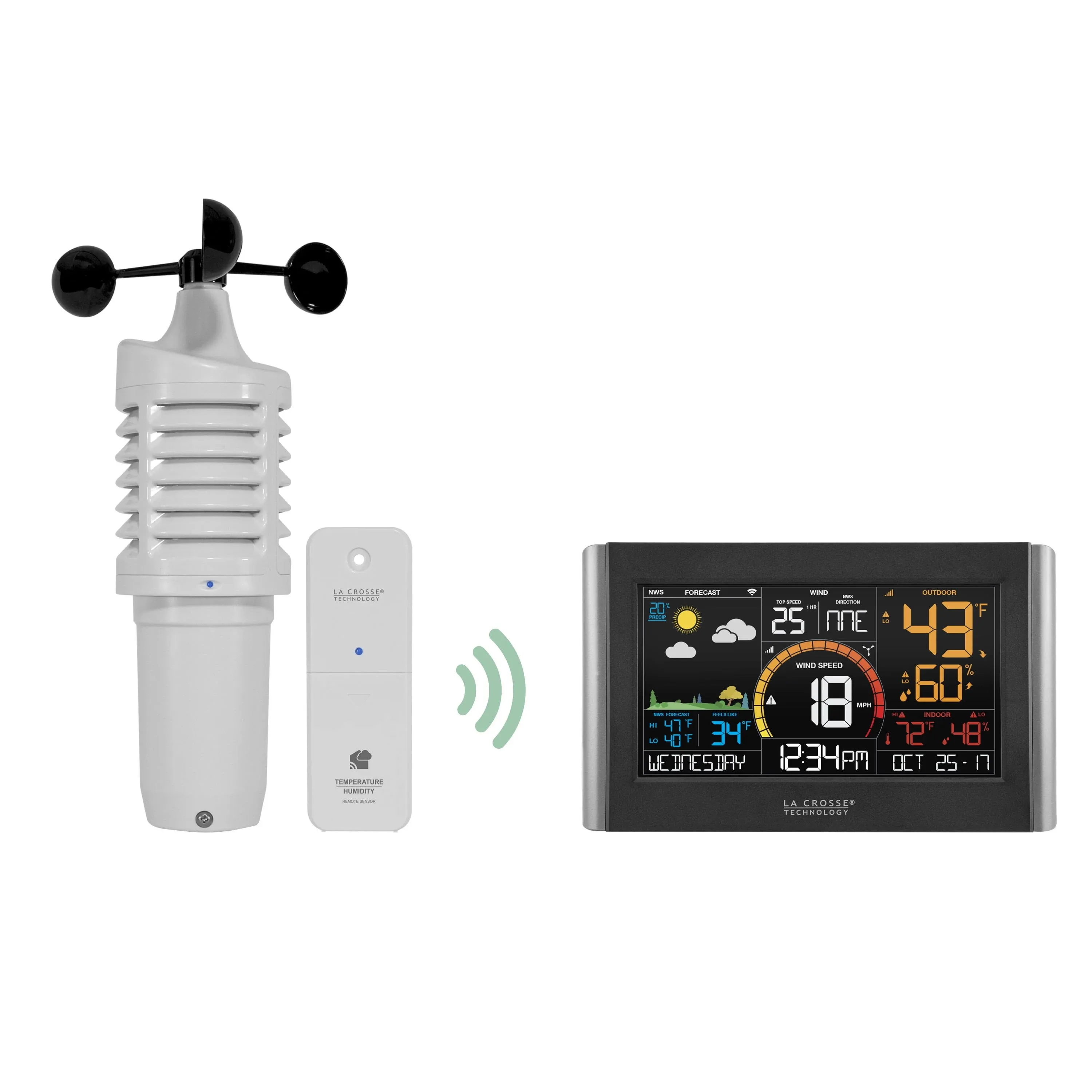 La Crosse Technology V21-wth Wireless Wi-Fi Weather and Wind Station