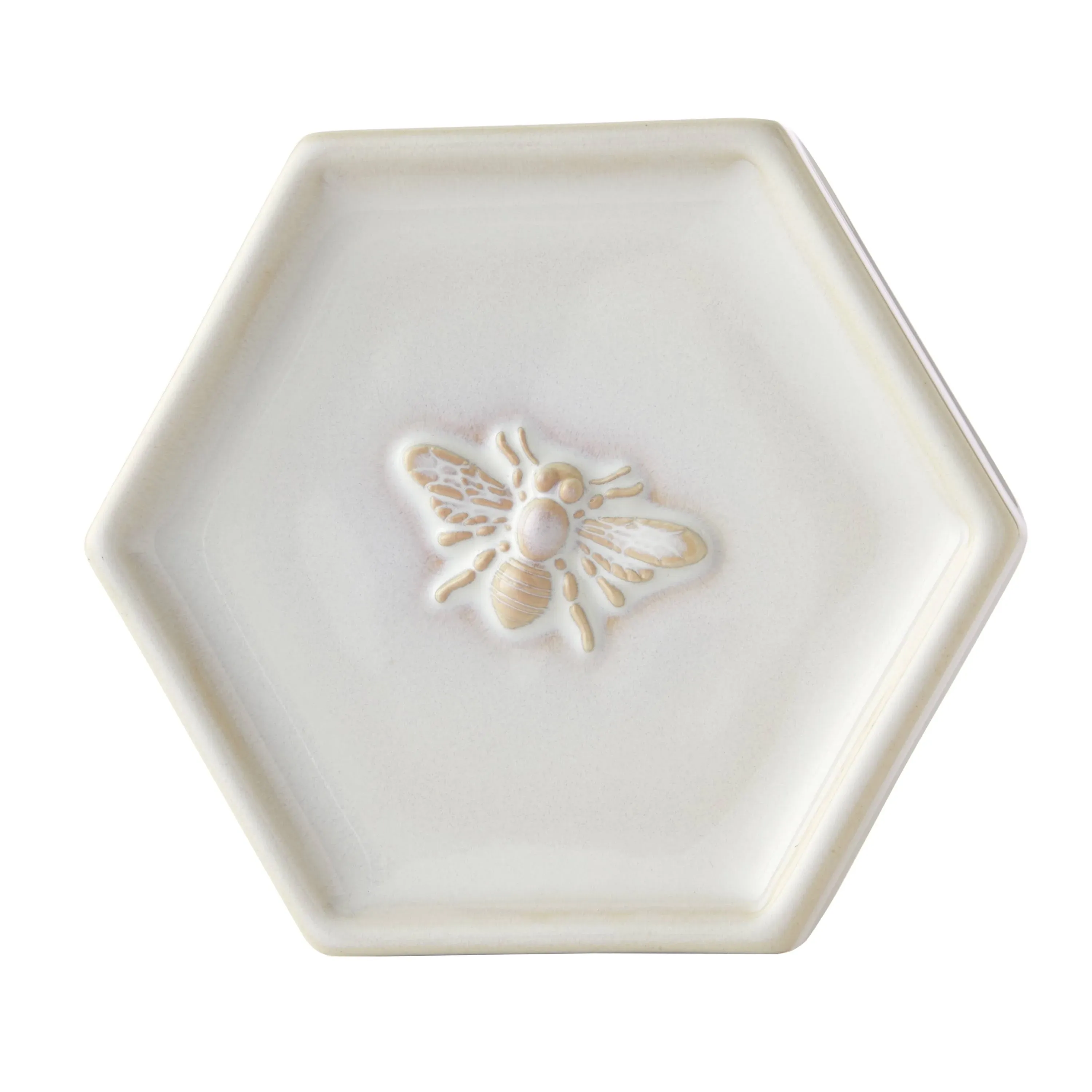 SKL Home Spring Bee Vanity Tray, White