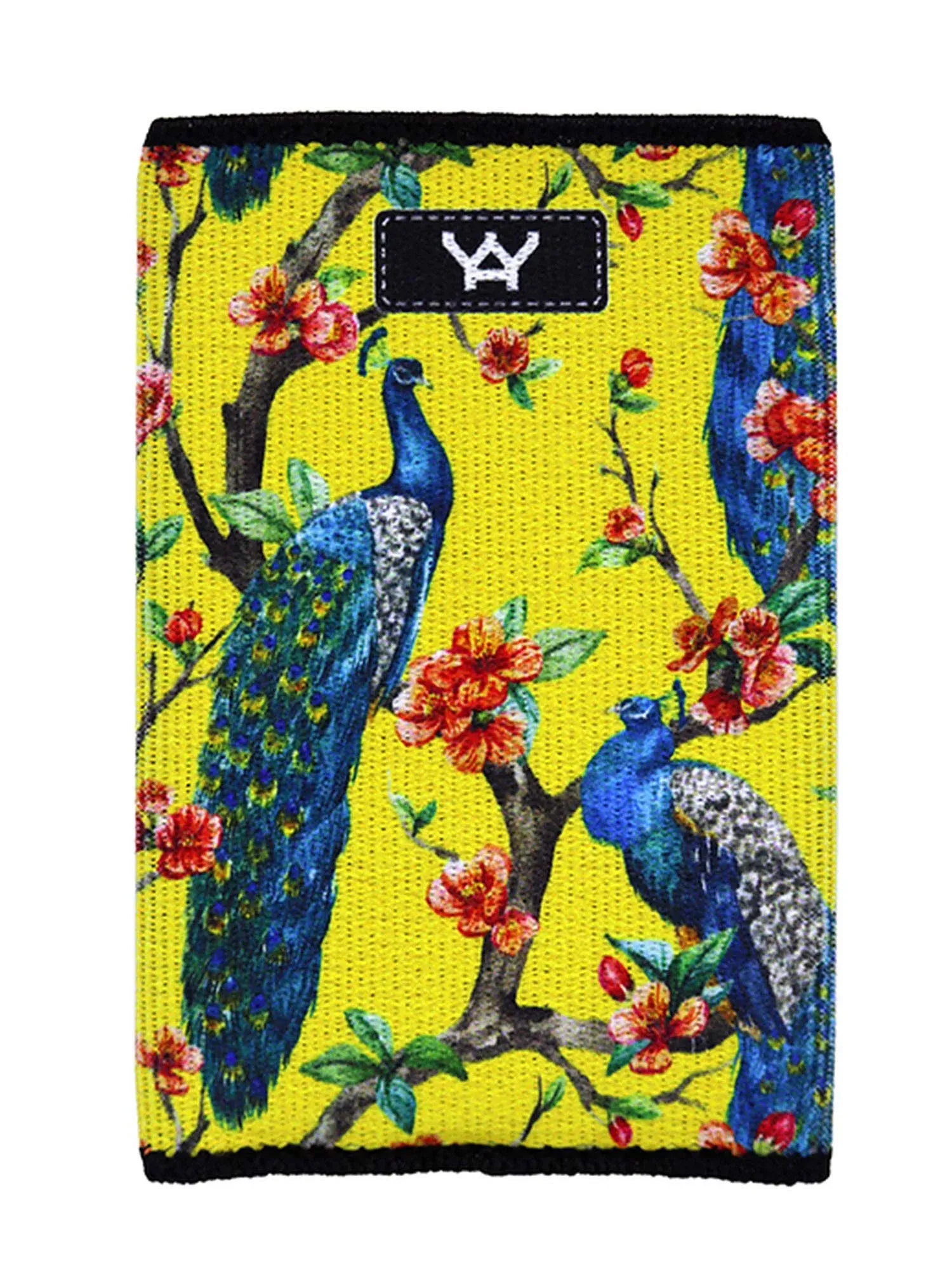 YaYwallet, Credit Card Holder, Slim Wallet, Minimalist Wallet, Front Pocket Wallet - Oriental Peacock Yellow