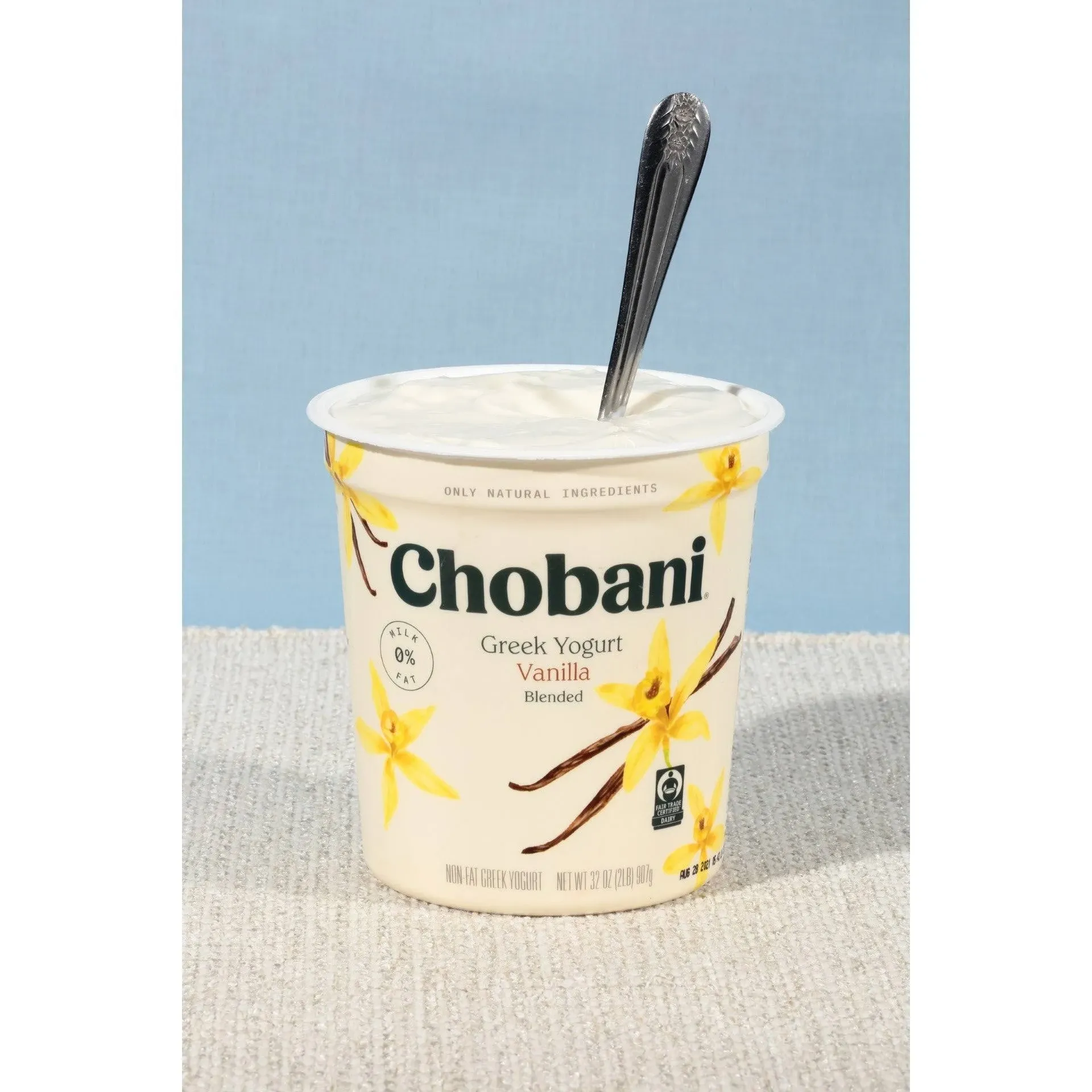 Chobani Vanilla Greek Yogurt, 4 Ounce -- 12 per case.