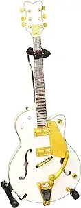 Axe Heaven Brian Setzer White Hollow Body Mini Guitar