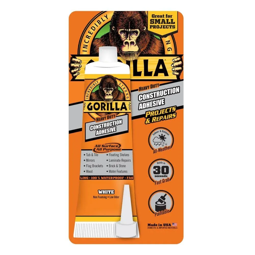 Gorilla Heavy-Duty Construction Adhesive