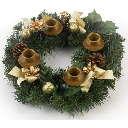 Vermont Christmas Company Traditional Pine Cone Advent Wreath