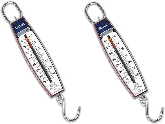 Taylor Precision Products Hanging Scale 70-Pound/32-Kilogram, 2 Pack