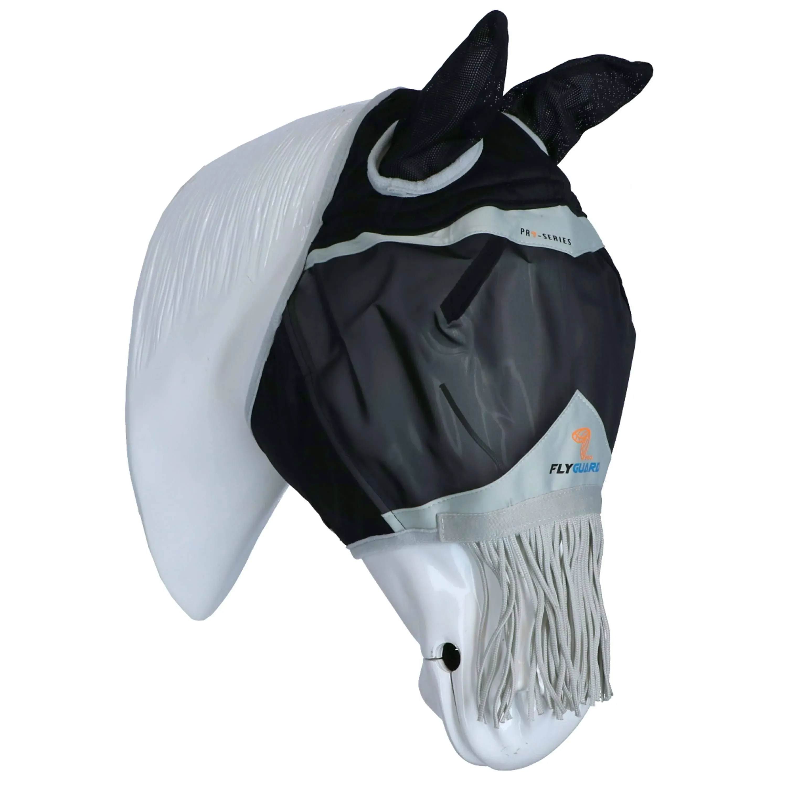 Fly Guard Pro By Shires Fine Mesh Fly Mask With Ears And Nose Fringe