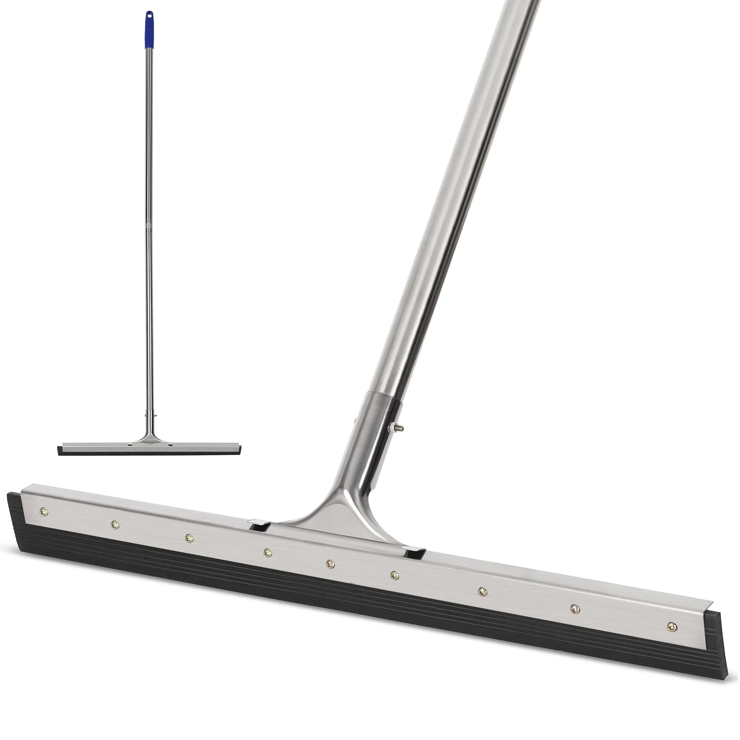 Floor Squeegee Scrubber 55inch Long Stainless Steel Handle with 22inch Wide ...