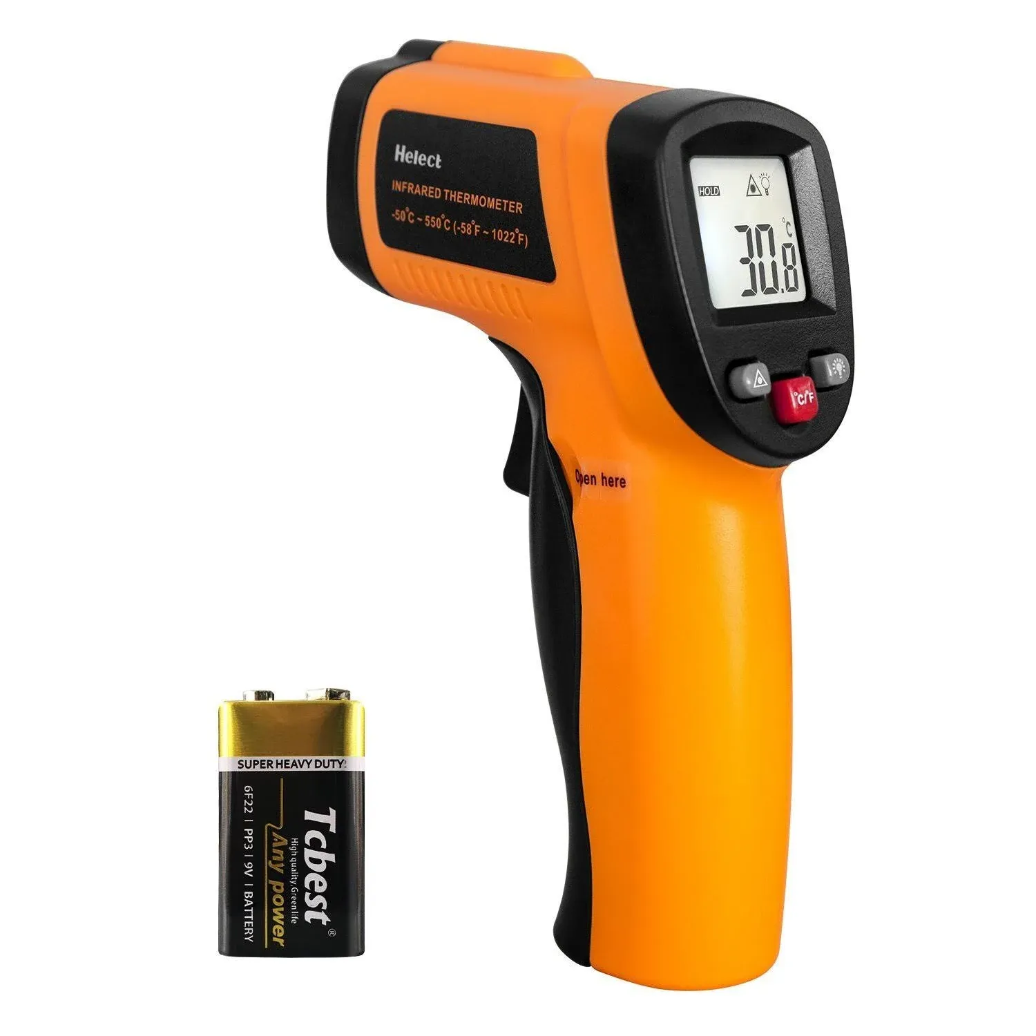 Infrared Thermometer, Helect Non-Contact Digital Laser Infrared Thermometer ...