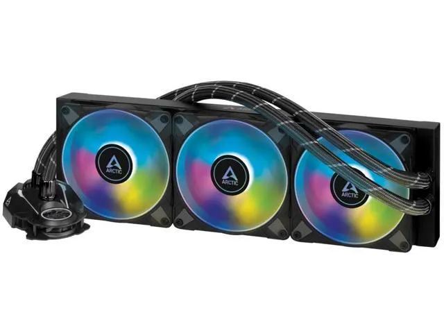 ARCTIC Liquid Freezer II 240 A-RGB - Multi-Compatible All-in-one CPU AIO Water Cooler with A-RGB, Compatible with Intel & AMD, efficient PWM-Controlled Pump, Fan Speed: 200-1800 RPM - Black