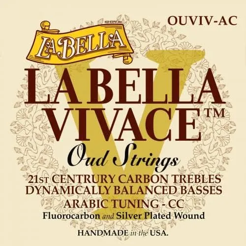 La Bella OUVIV-AC Oud Arabic C-C Tuning 11 String Set