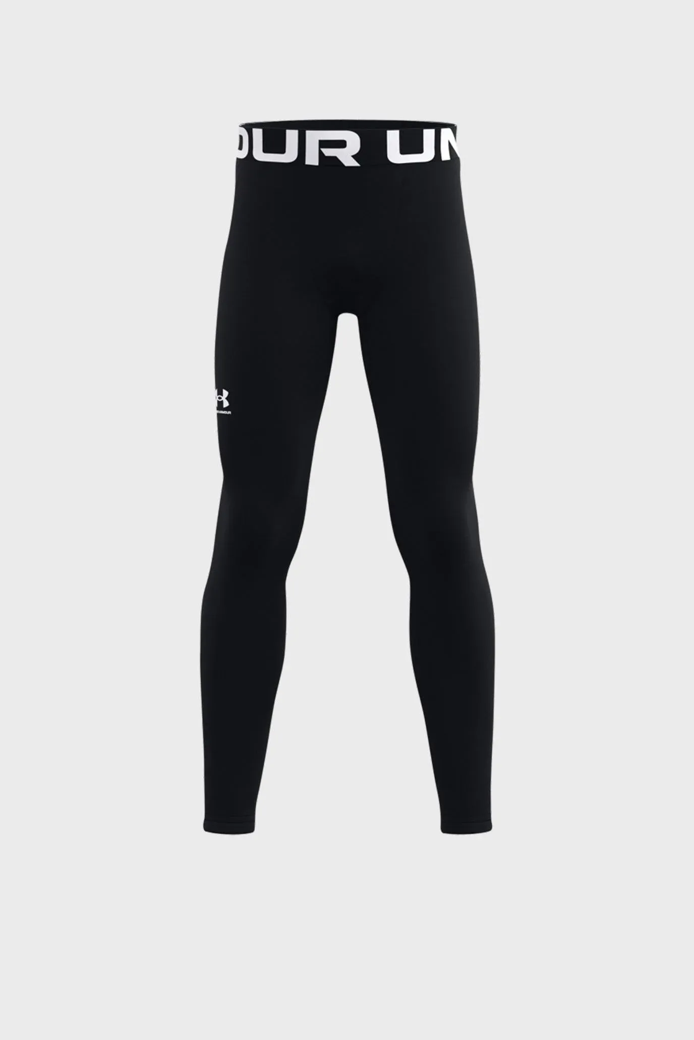 Under Armour ColdGear Armour Leggings Boys Black/White S