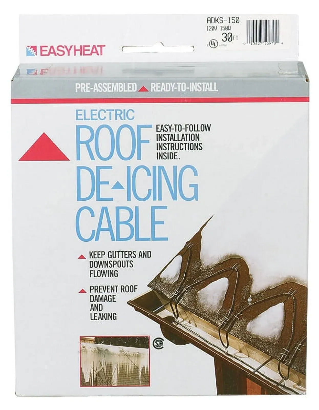 Easy Heat ADKS-150 30' Roof/Gutter Kit