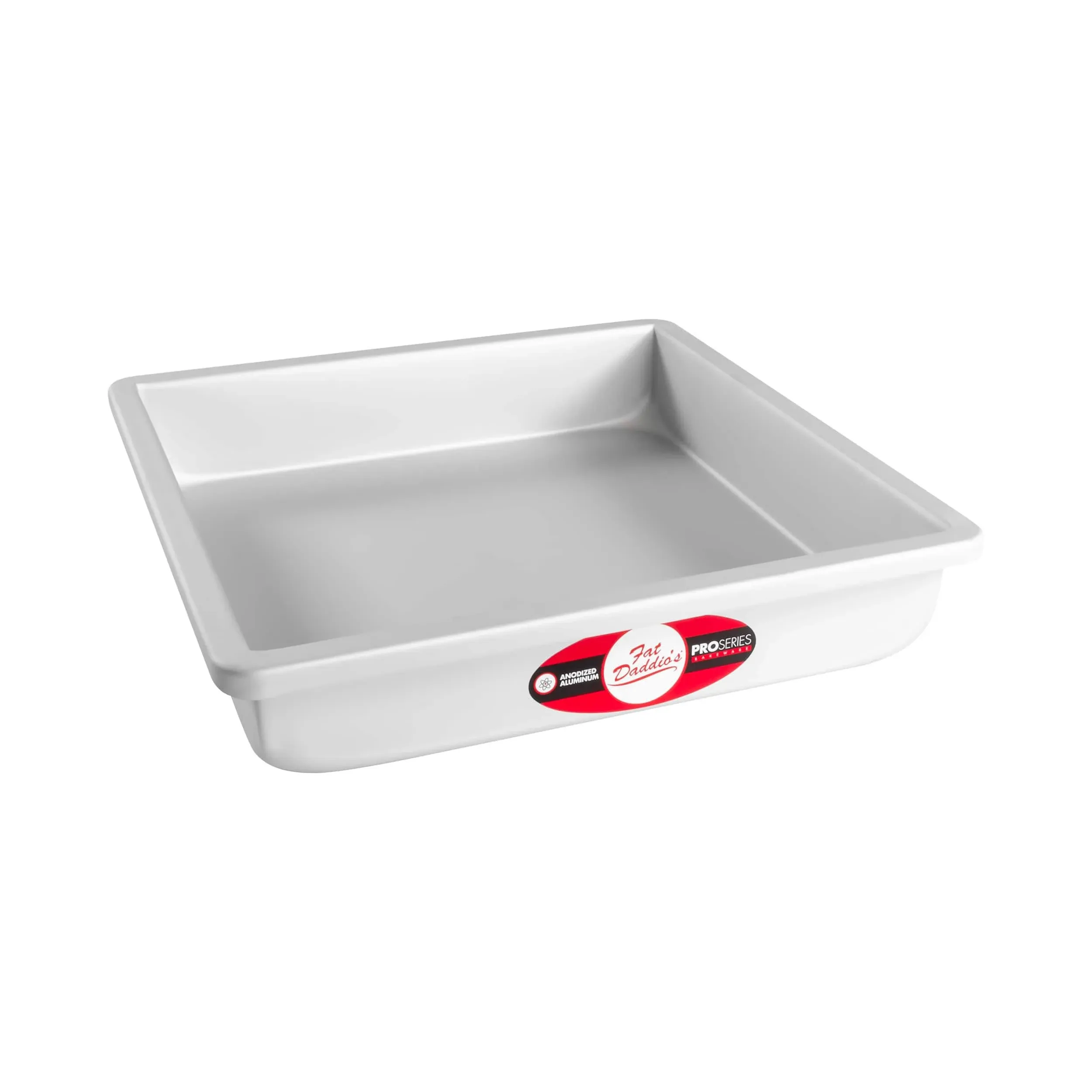 "Fat Daddio's ProSeries 10 Inch Square Cake Pan with Solid Bottom"