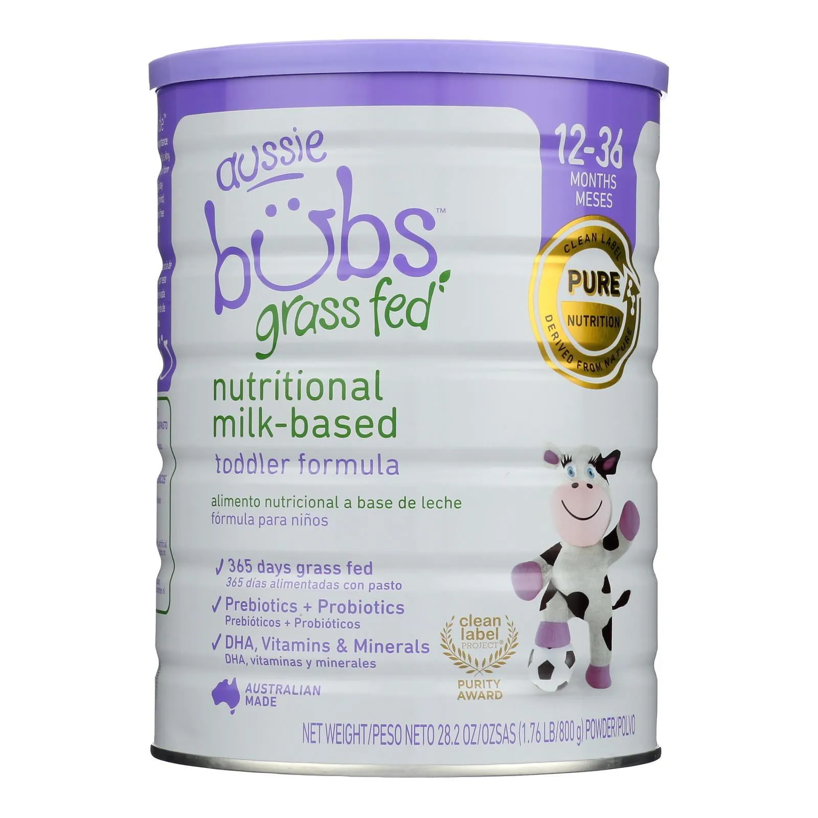 Aussie Bubs Grass Fed Nutritional Milk-Based Toddler Formula