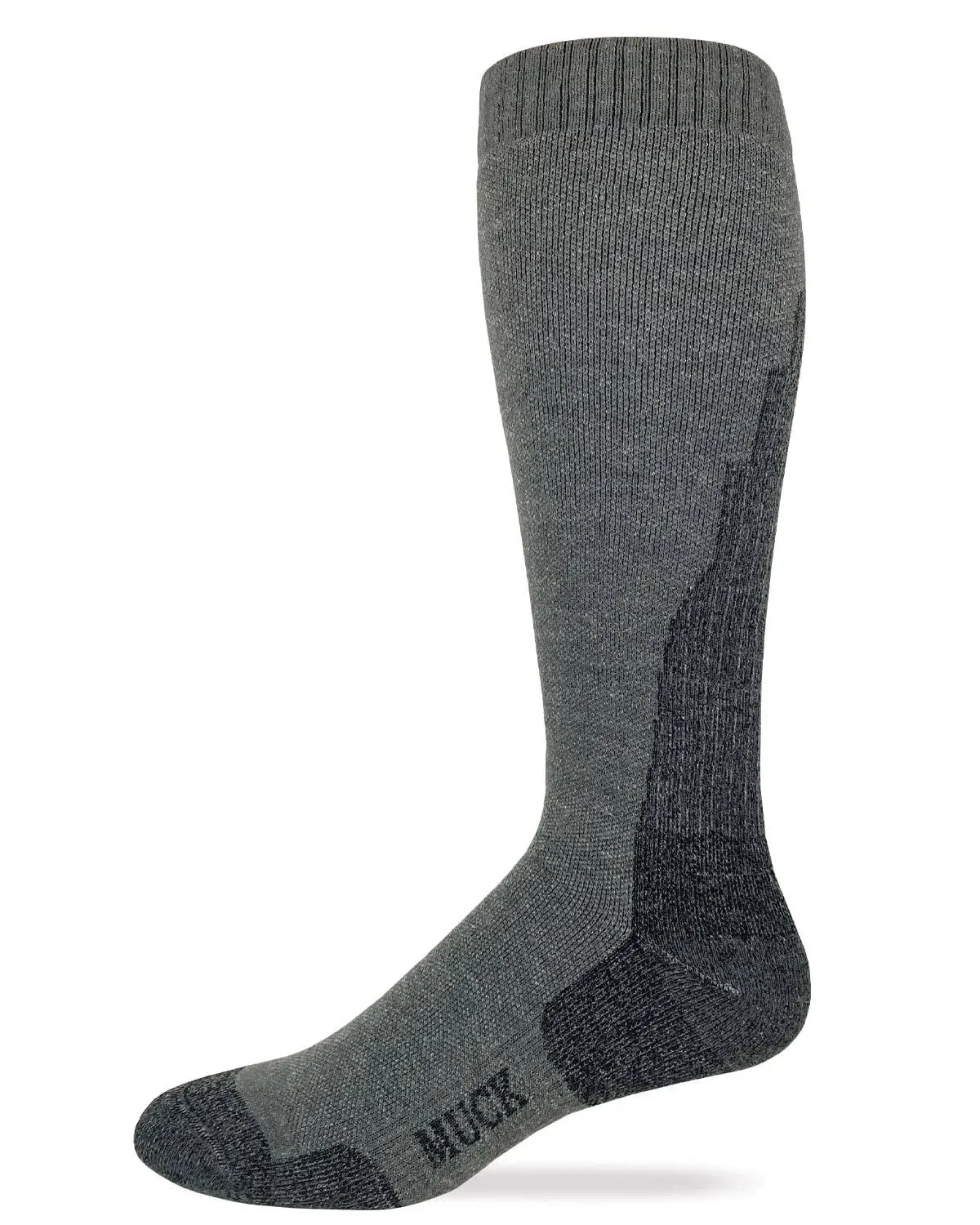 MUCK Boot Mens Merino Wool Gradual Compression Tall Boot Socks 1 Pair Pack