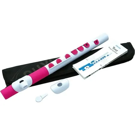 Nuvo TooT Student Flute with Silicone Keys White/Pink