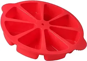 Baking Molds Triangle Cavity Silicone 8 Red Silicone Portion Cake Mold Soap Moul