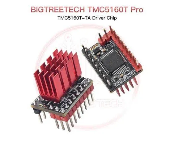 BIGTREETECH 2pcs TMC5160T Pro V1.0 SPI Stepper Motor Drivers Mute Driver with ...