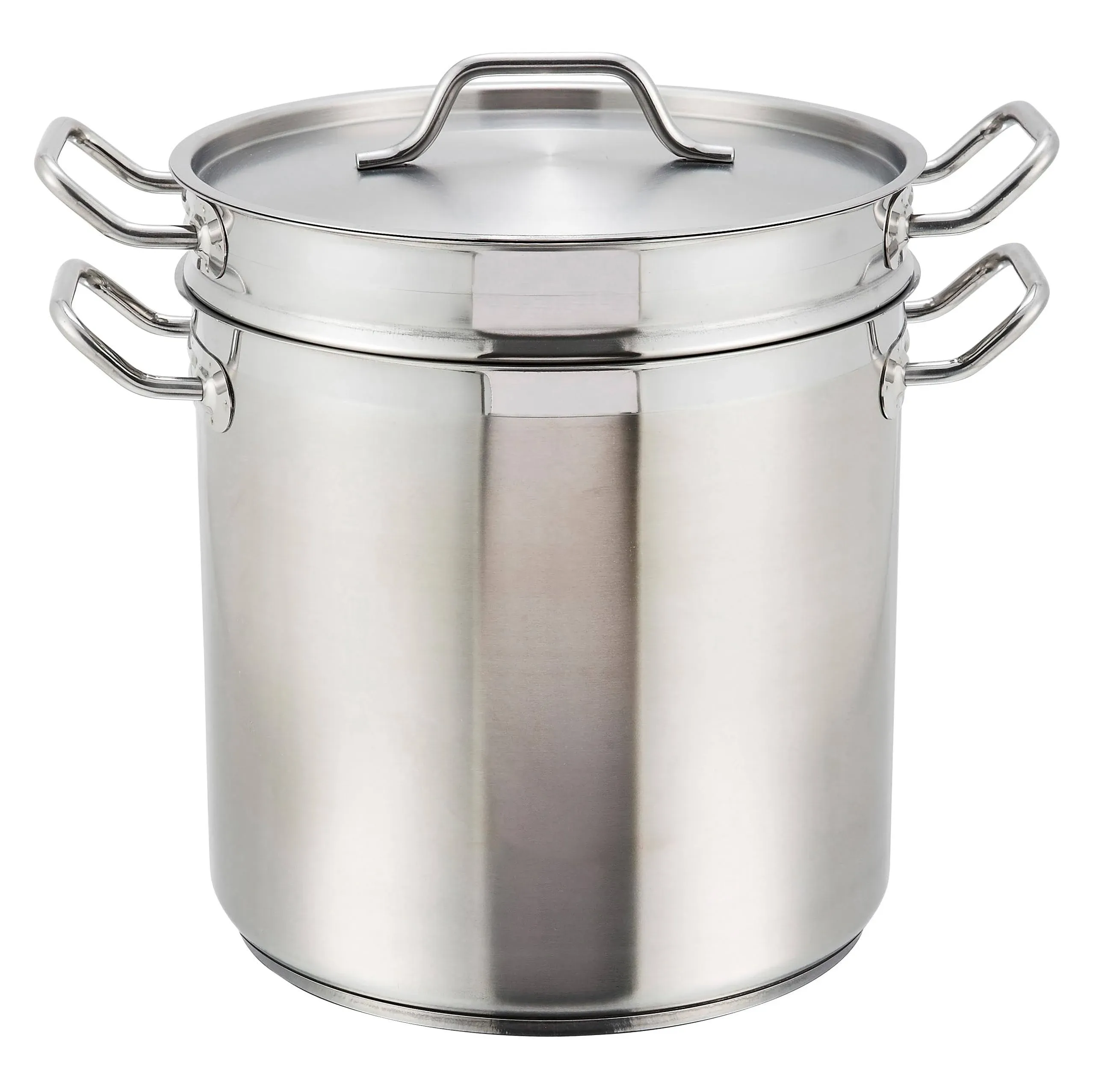 Winco (SSDB-8) Stainless Steel 8 qt. Double Boiler with Cover