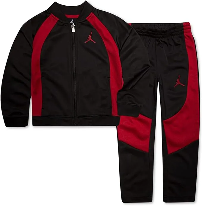 Jordan Nike Air Big Boys Tricot Tracksuit Jacket & Pants 2 Piece Set (B(954355-KR5)/R, Small)