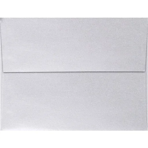 LUX A4 Invitation Envelopes (4 1/4 x 6 1/4) 50/Pack, Silver Metallic (4872-06-50) | Staples