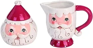 Transpac Johanna Parker Dolomite Nostalgic Santa S/C Set of 2