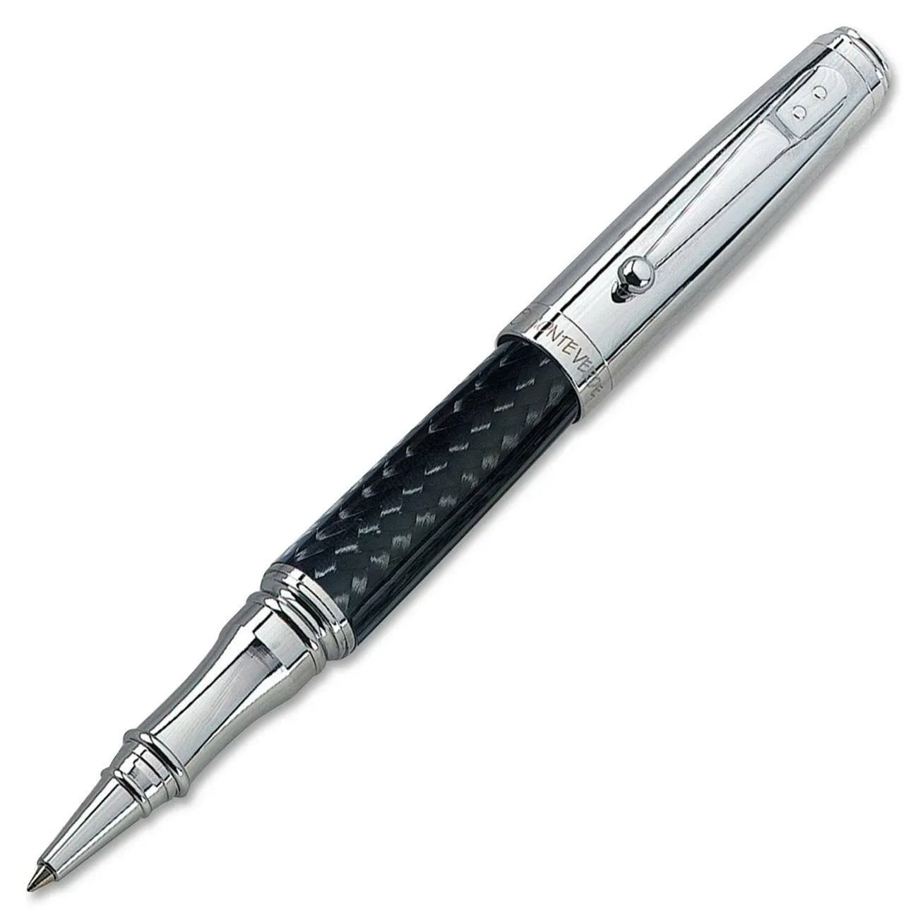 Monteverde Invincia Ballpoint Pen Medium Nib Chrome/Black MV40063